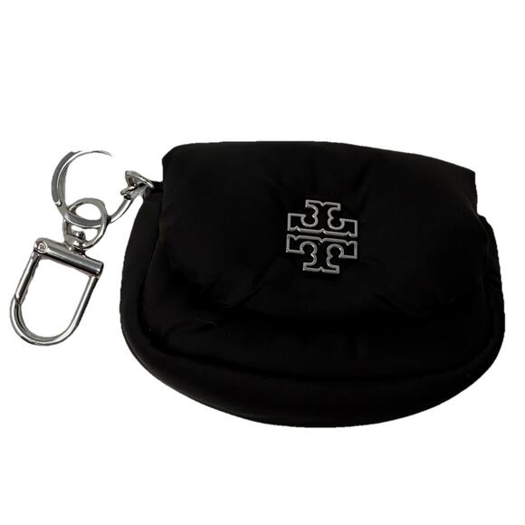 Tory Burch Handbags - Tory Burch Puffy Card holder key fob Black